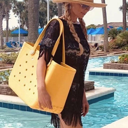 Versatile Beach Tote Bag | Waterproof EVA Design with Vent Holes | Ideal for Beach, Gym & Travel 2
