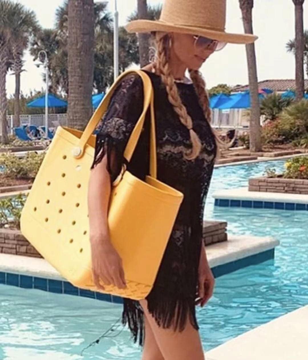 Versatile Beach Tote Bag | Waterproof EVA Design with Vent Holes | Ideal for Beach, Gym & Travel 2