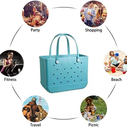 Versatile Beach Tote Bag | Waterproof EVA Design with Vent Holes | Ideal for Beach, Gym & Travel 4