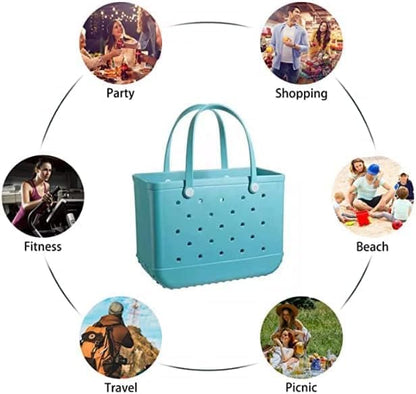 Versatile Beach Tote Bag | Waterproof EVA Design with Vent Holes | Ideal for Beach, Gym & Travel 4