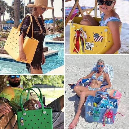 Versatile Beach Tote Bag | Waterproof EVA Design with Vent Holes | Ideal for Beach, Gym & Travel 6