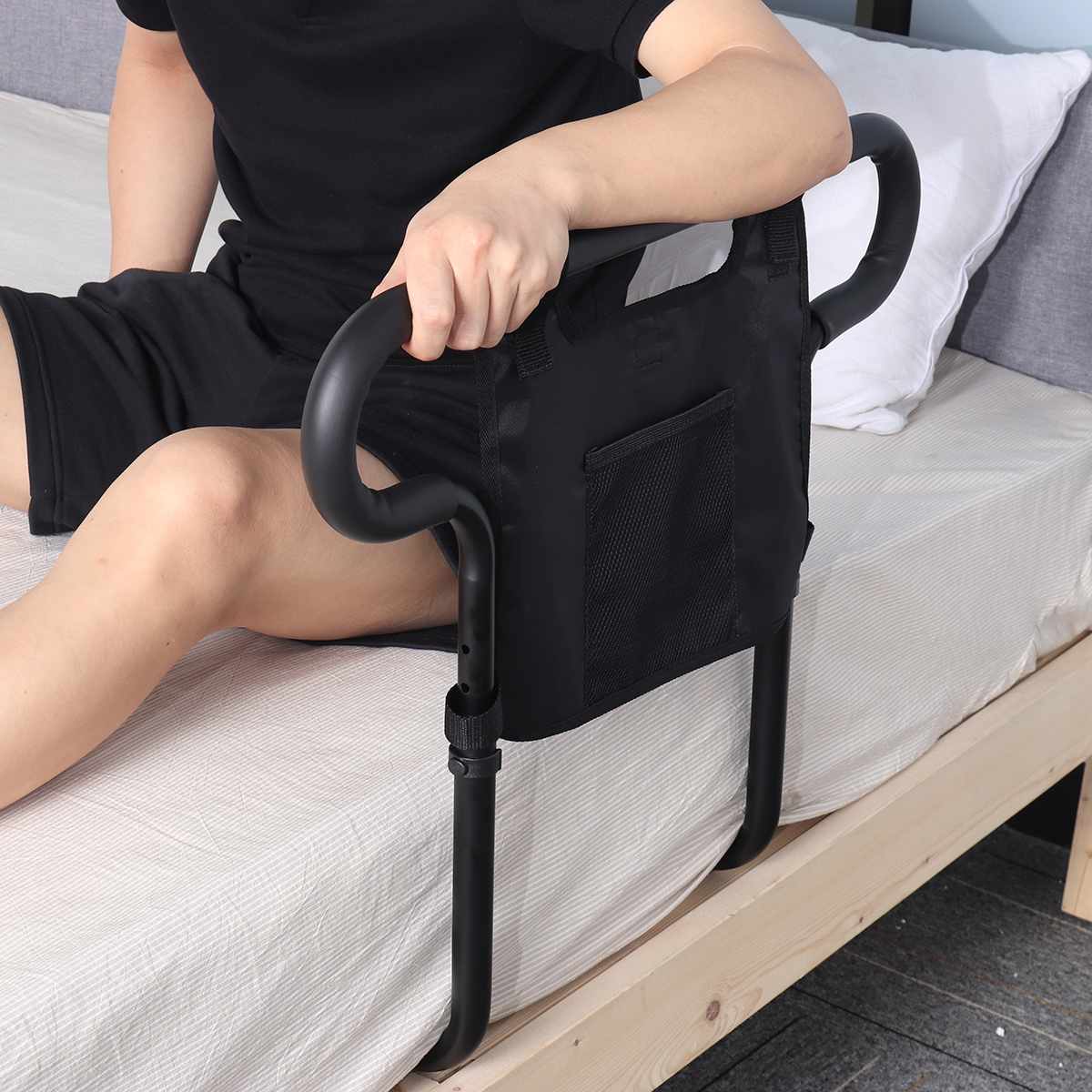 Versatile Bed Safety Guard | Adjustable Support for Seniors & Enhanced Stability 0