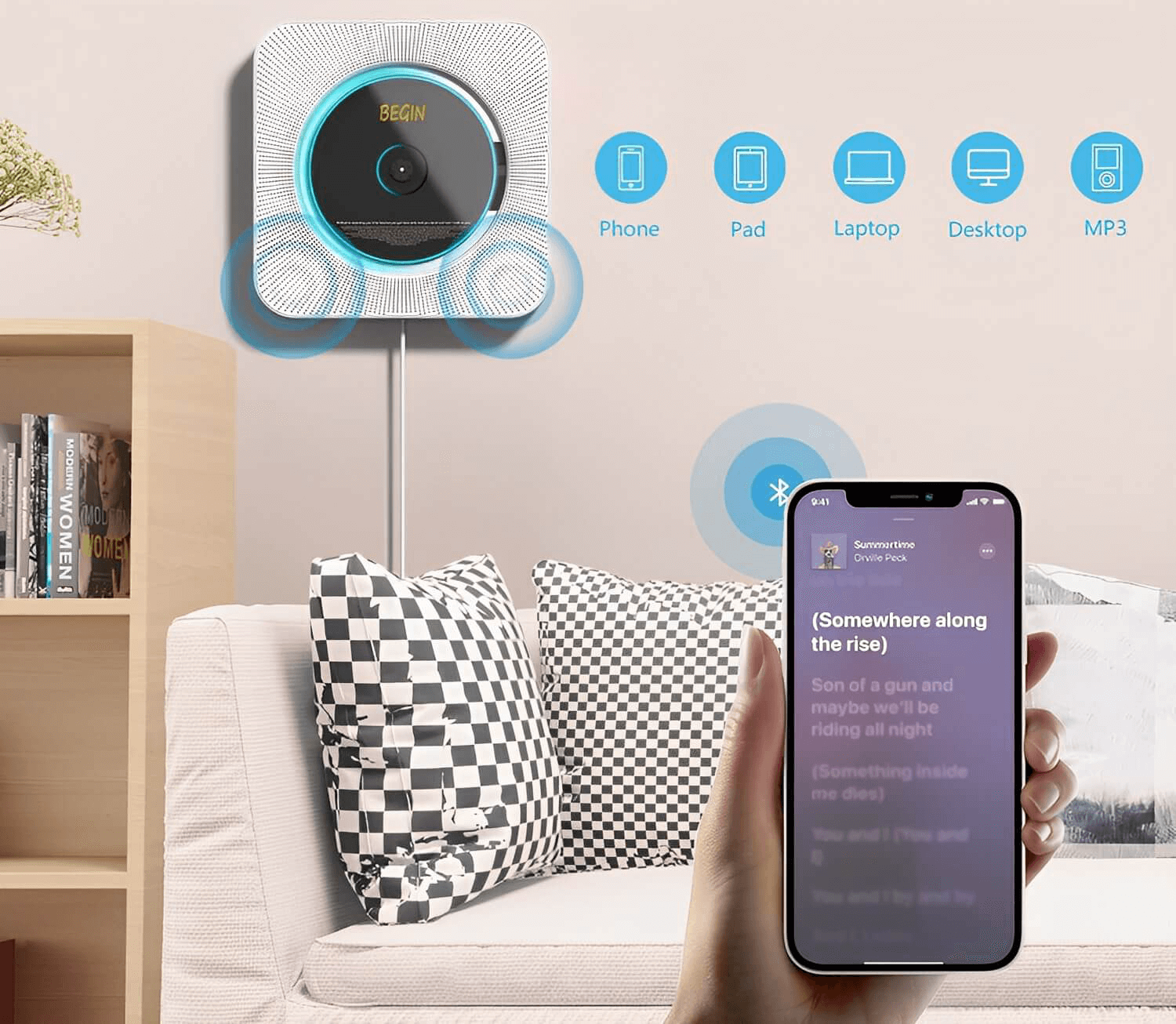 Versatile CD Player | Bluetooth HIFI Speaker with Remote Control | Perfect for Music Lovers 6