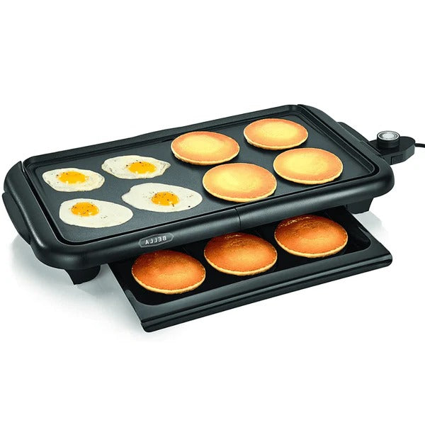Versatile Electric Griddle | 24-Inch Cooking Surface with Adjustable Temperature for Effortless Meal Preparation 0