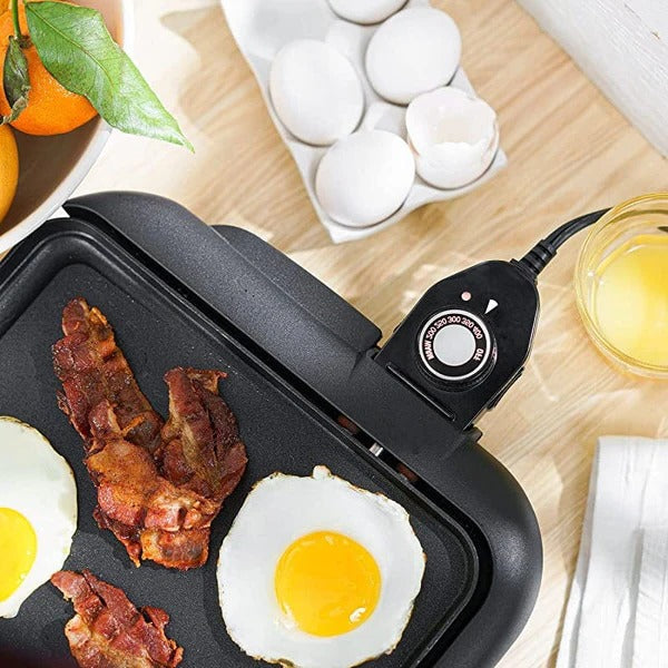 Versatile Electric Griddle | 24-Inch Cooking Surface with Adjustable Temperature for Effortless Meal Preparation 3
