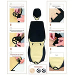 Versatile Faux Leather Car Seat Cover with Padded Foam Core for Comfort 2