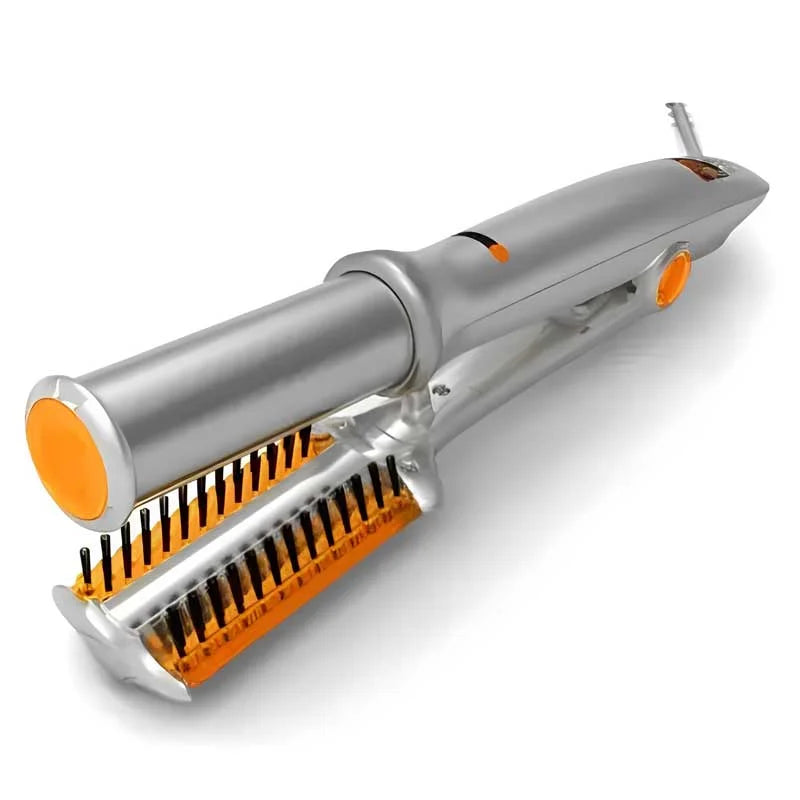 Versatile Hair Styling Tool | 2 in 1 Rotating Iron Hair Brush with Rapid Heating for Effortless Waves and Sleek Strands 0
