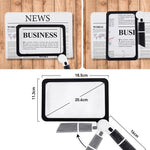 Versatile Handheld Magnifying Glass with LED Illumination & 5X Magnification for Enhanced Reading 3