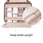 Versatile Hanging Makeup Bag | Travel Cosmetic Organizer with Fold-Out Design for Easy Access 2