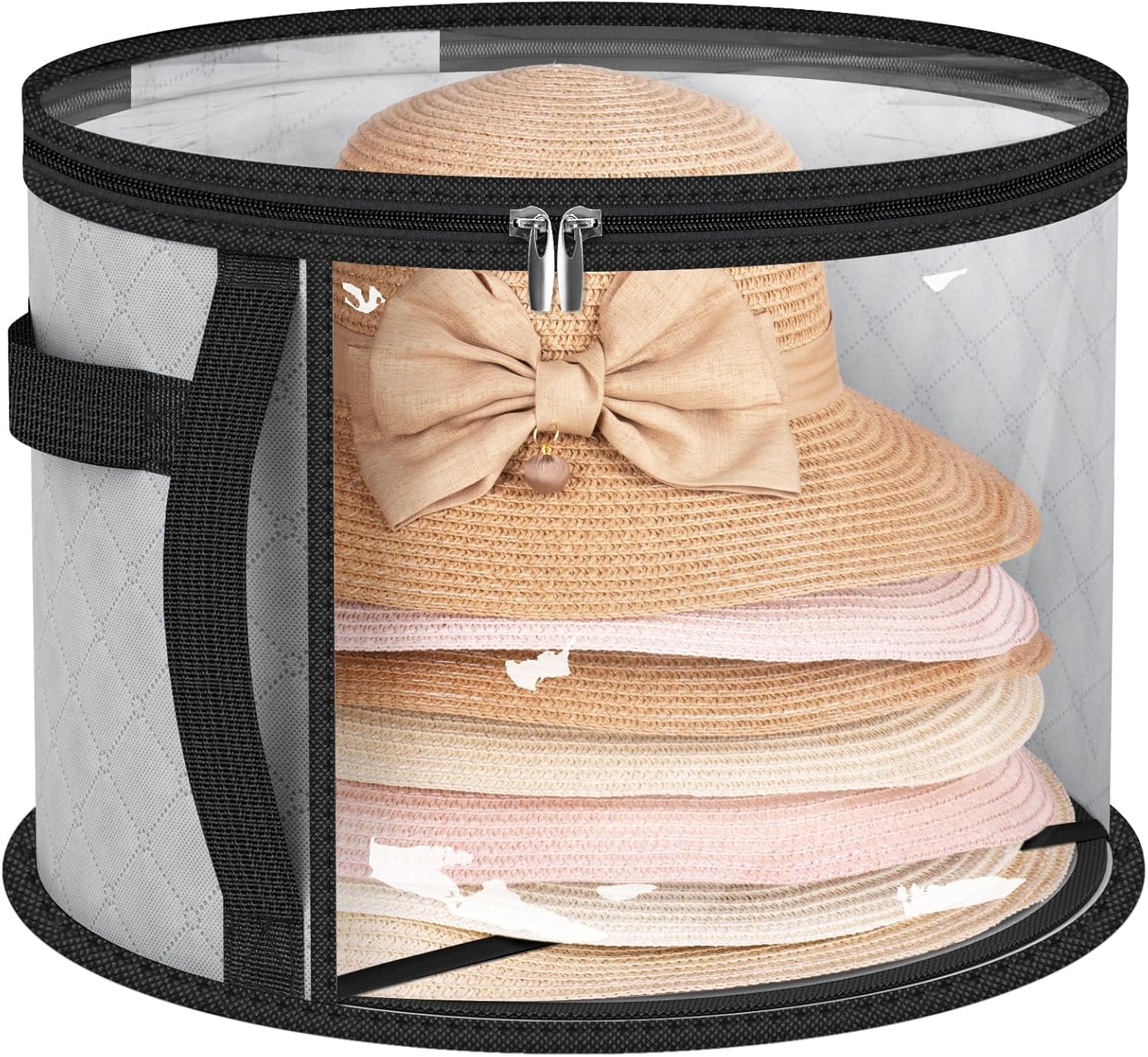 Versatile Hat Storage Bag | Large Clear Organizer with Dual Zipper for Easy Access 0