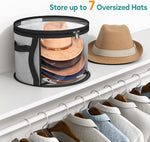 Versatile Hat Storage Bag | Large Clear Organizer with Dual Zipper for Easy Access 1