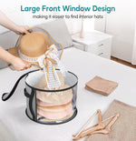 Versatile Hat Storage Bag | Large Clear Organizer with Dual Zipper for Easy Access 2