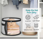 Versatile Hat Storage Bag | Large Clear Organizer with Dual Zipper for Easy Access 3