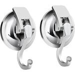 Versatile Home Organizer | 2-Pack Heavy-Duty Vacuum Suction Cup Hooks with Durable Design for Easy Storage 0