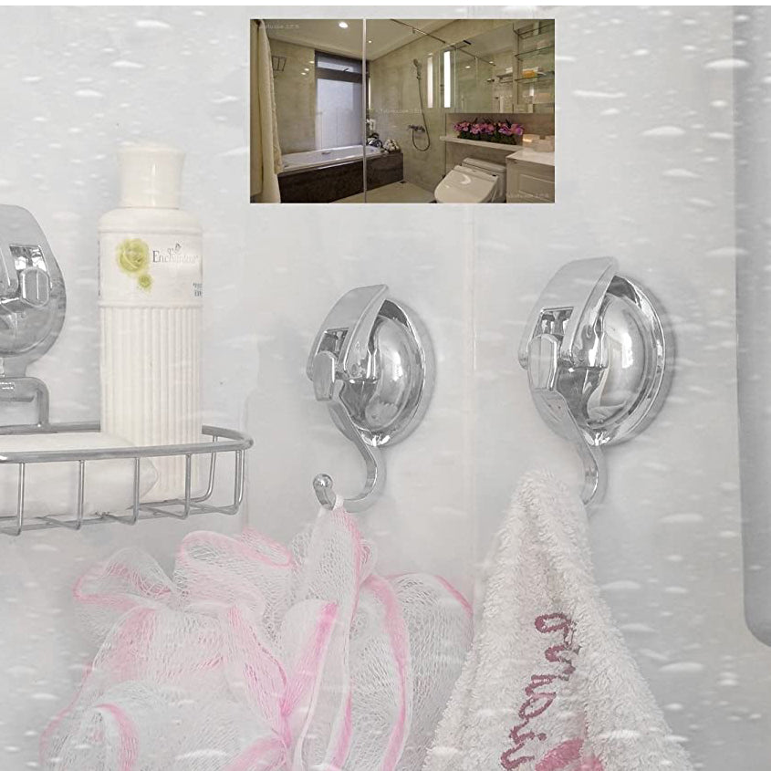 Versatile Home Organizer | 2-Pack Heavy-Duty Vacuum Suction Cup Hooks with Durable Design for Easy Storage 6