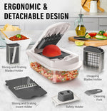 Versatile Kitchen Tool | 10-in-1 Vegetable Slicer with 8 Blades | Efficient Cutting and Grating for Quick Meal Prep 2
