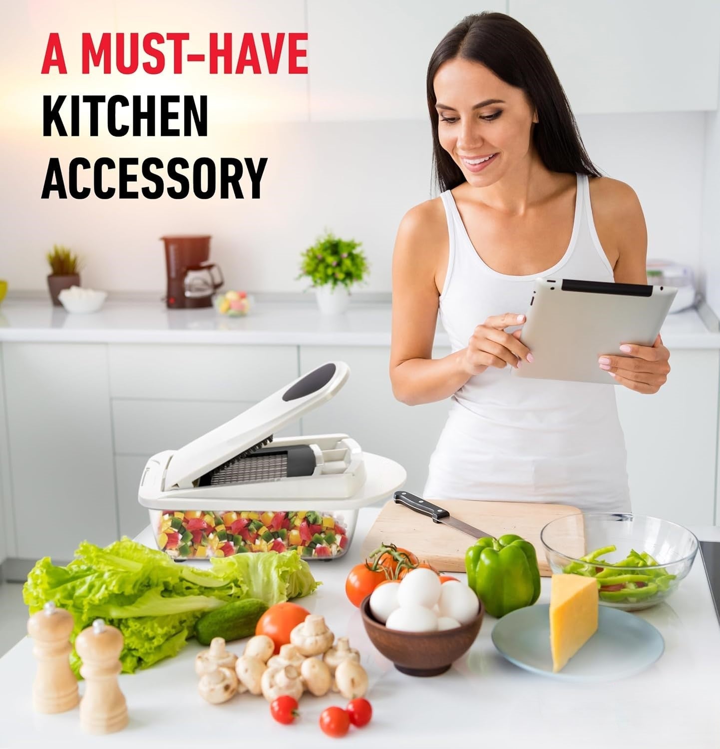 Versatile Kitchen Tool | 10-in-1 Vegetable Slicer with 8 Blades | Efficient Cutting and Grating for Quick Meal Prep 3