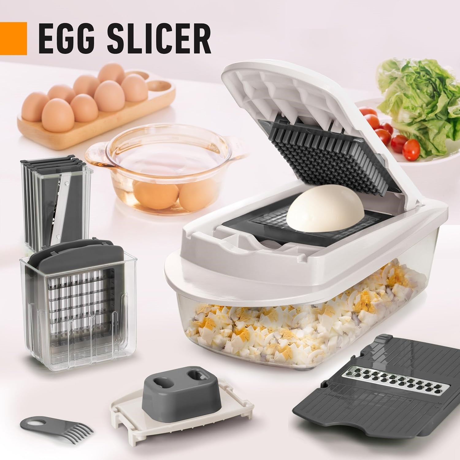 Versatile Kitchen Tool | 10-in-1 Vegetable Slicer with 8 Blades | Efficient Cutting and Grating for Quick Meal Prep 4