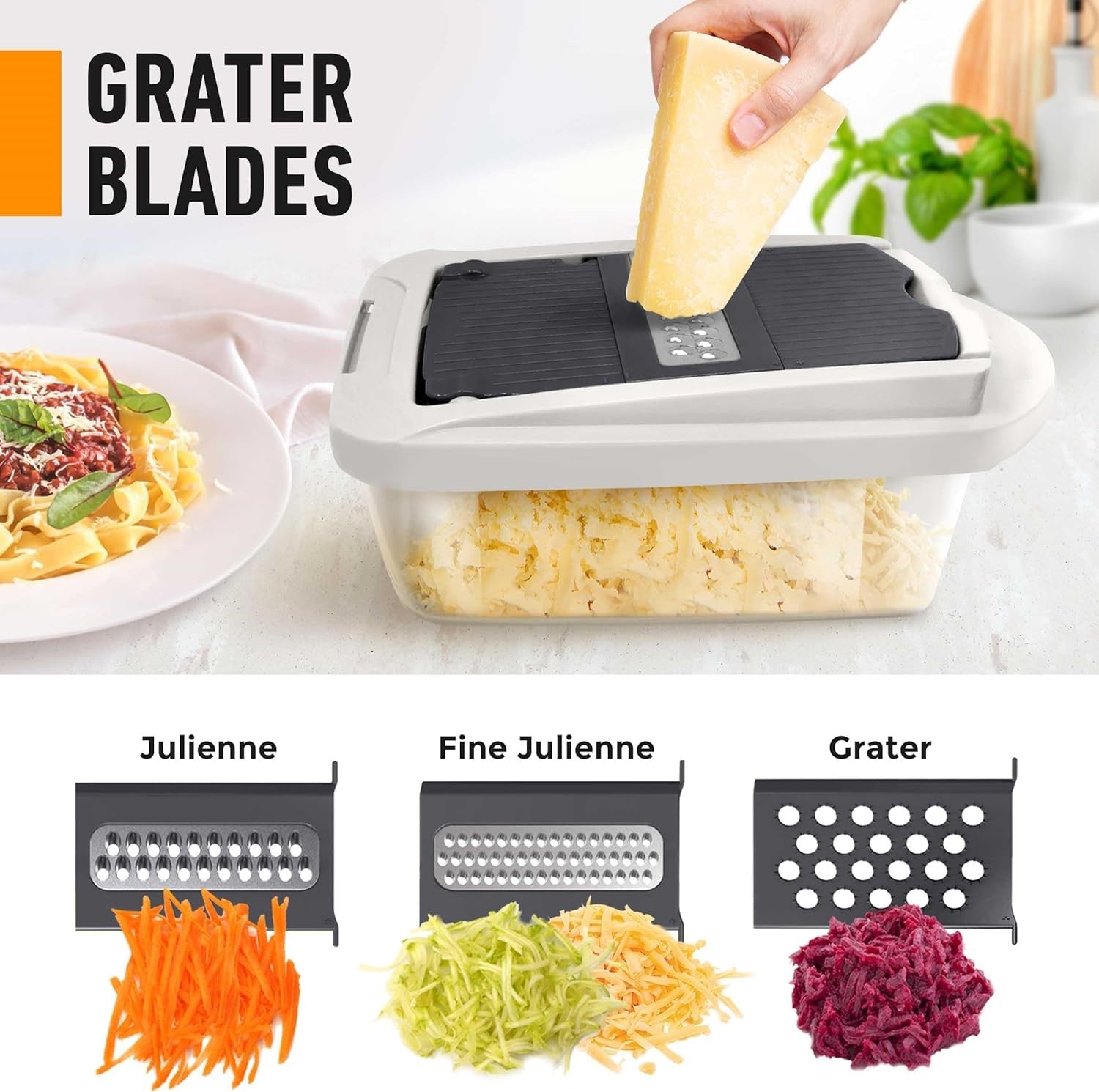 Versatile Kitchen Tool | 10-in-1 Vegetable Slicer with 8 Blades | Efficient Cutting and Grating for Quick Meal Prep 6
