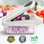 Versatile Kitchen Tool | 10-in-1 Vegetable Slicer with 8 Blades | Efficient Cutting and Grating for Quick Meal Prep 8