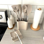 Versatile Kitchen Utensil Set | Heat-Resistant Silicone Tools with Storage Bucket for Safe Cooking 0