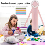 Versatile Paper Cutter | 12-in-1 Trimmer with 360° Rotating Blade | Precision Cutting Tool for Effortless Crafting 1