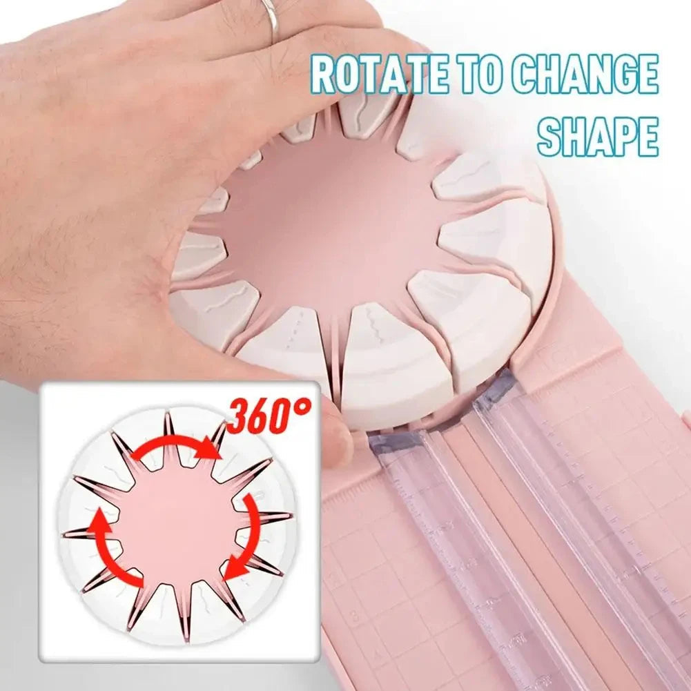 Versatile Paper Cutter | 12-in-1 Trimmer with 360° Rotating Blade | Precision Cutting Tool for Effortless Crafting 2