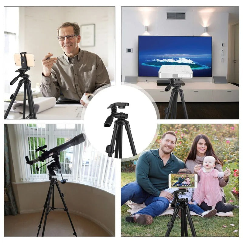 Versatile Phone Tripod | Extendable Selfie Stick with Bluetooth Remote for Steady Photos and Videos 1