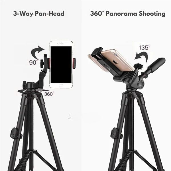 Versatile Phone Tripod | Extendable Selfie Stick with Bluetooth Remote for Steady Photos and Videos 2