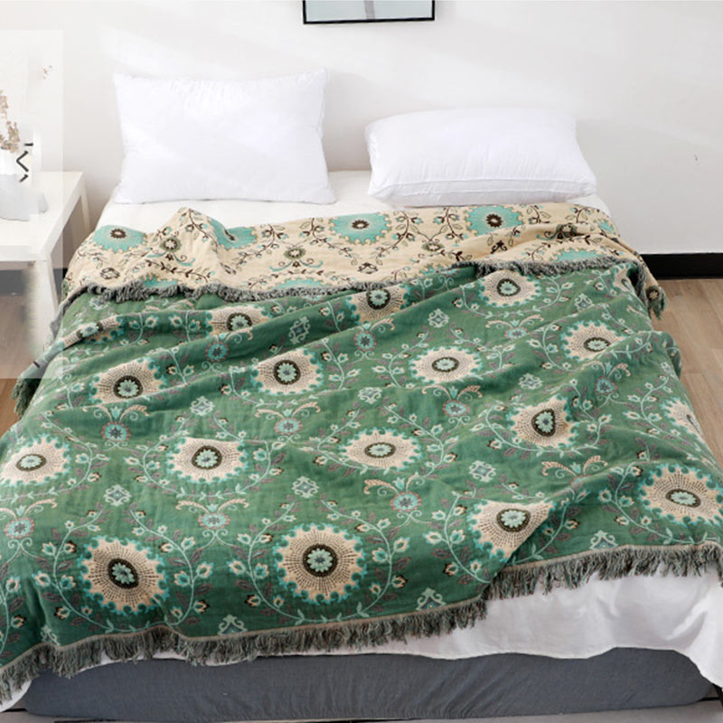 Versatile Reversible Sofa Cover Blanket with Soft Cotton Fabric | Multi-Size Options for Home Comfort 2