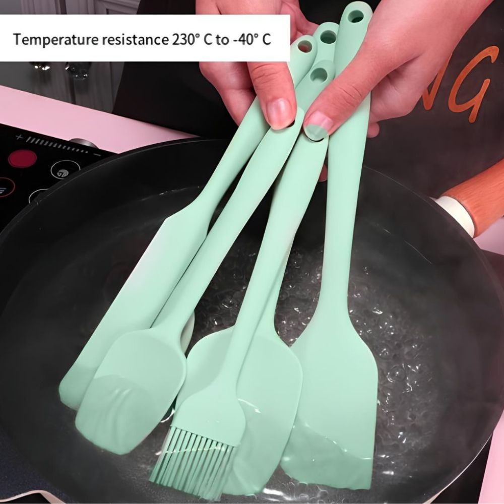 Versatile Silicone Spatula Set with Comfortable Grip | Essential Tools for Baking 8