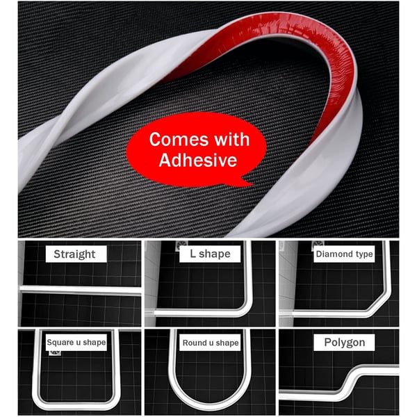 Versatile Silicone Water Retention Strip with 360-Degree Flexibility for Safe Showering 2