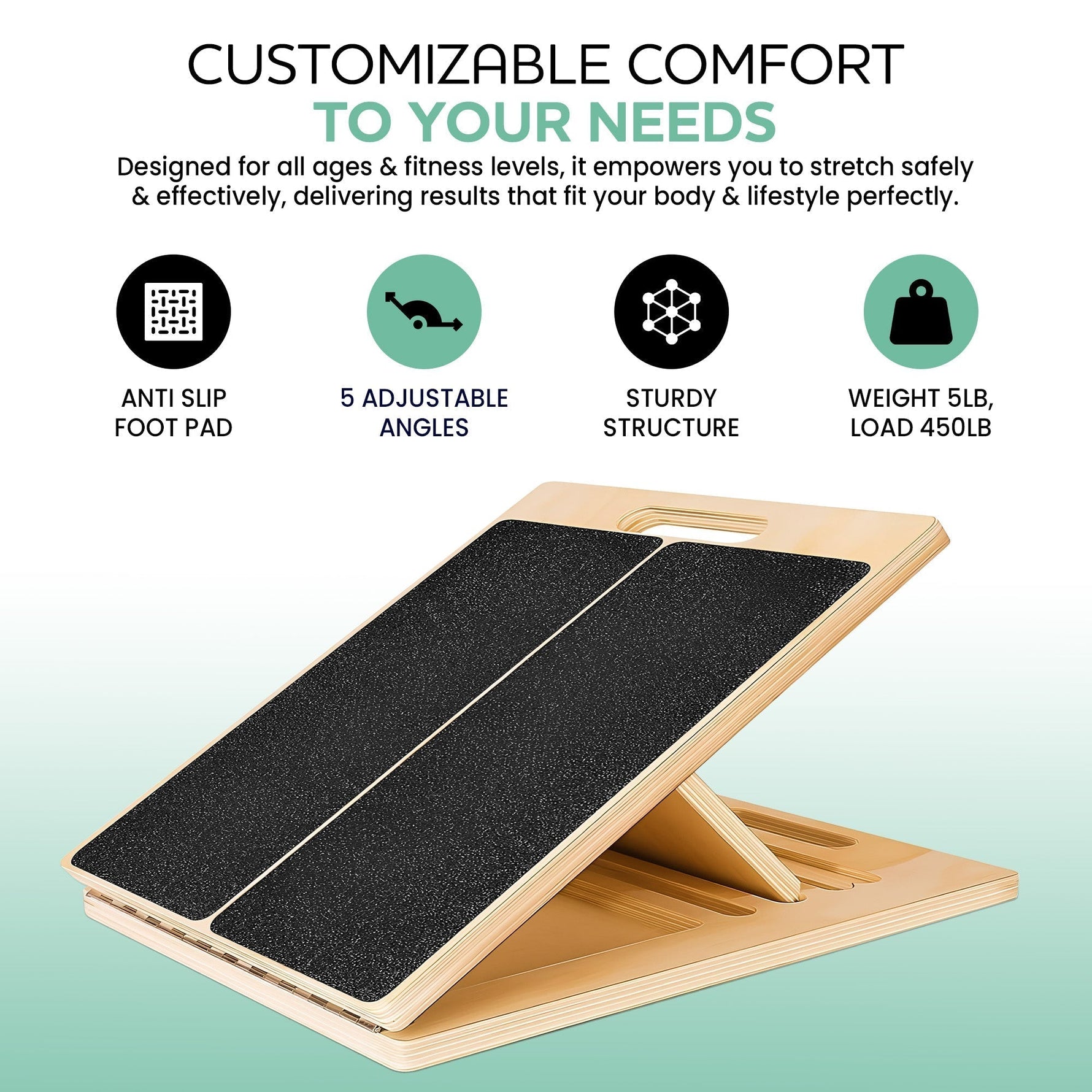 Versatile Slant Board | Adjustable Incline Board for Stretching & Mobility Enhancement 1