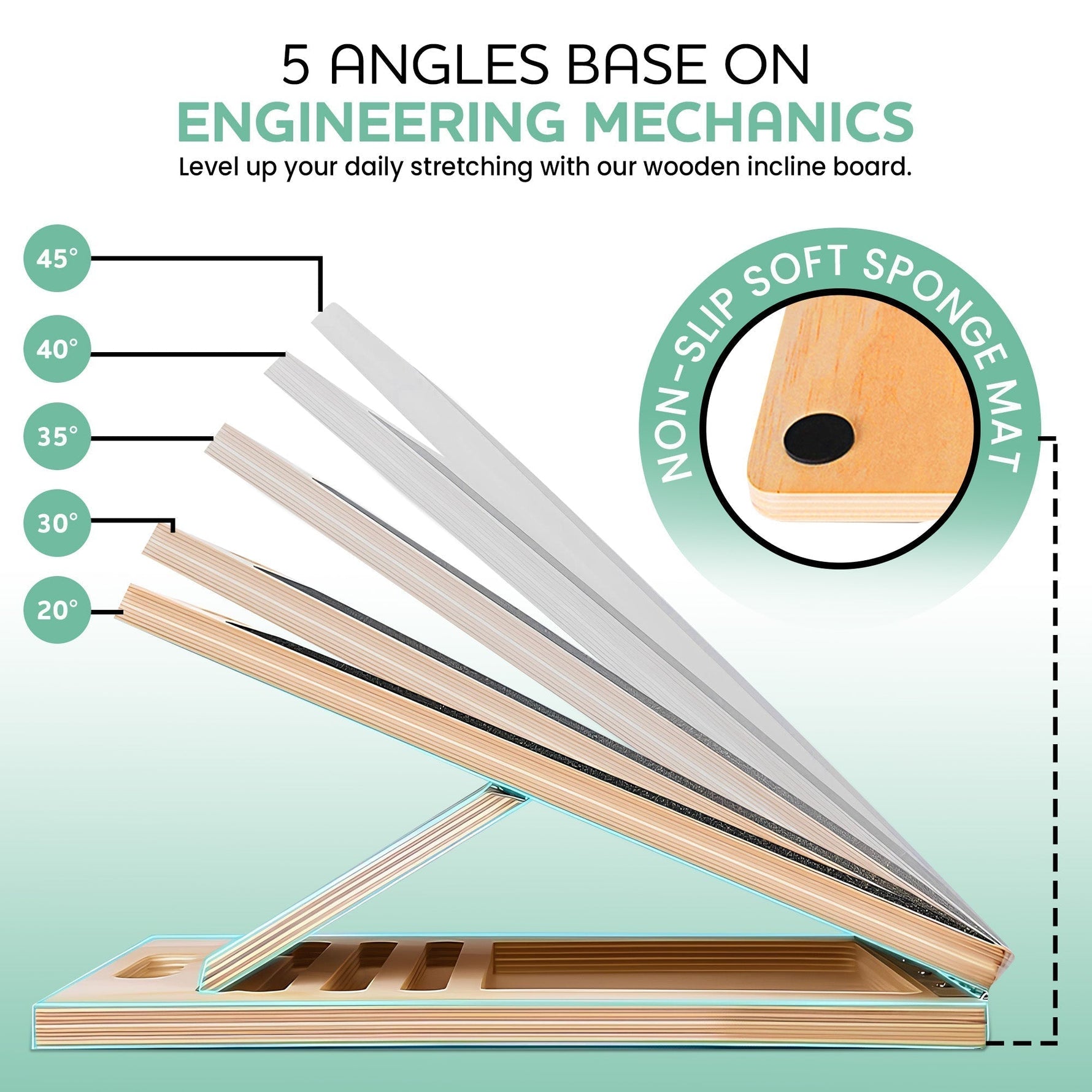 Versatile Slant Board | Adjustable Incline Board for Stretching & Mobility Enhancement 2