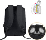 Versatile Slim Laptop Backpack with USB Charging Port & Water-Resistant Fabric for Travel and Daily Use 2
