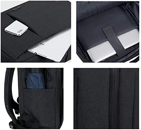 Versatile Slim Laptop Backpack with USB Charging Port & Water-Resistant Fabric for Travel and Daily Use 4