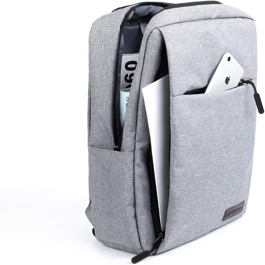 Versatile Slim Laptop Backpack with USB Charging Port & Water-Resistant Fabric for Travel and Daily Use 8