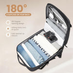 Versatile Travel Backpack | 40L Expandable Waterproof Design with USB Port | 17 Laptop Sleeve for Secure Storage 4