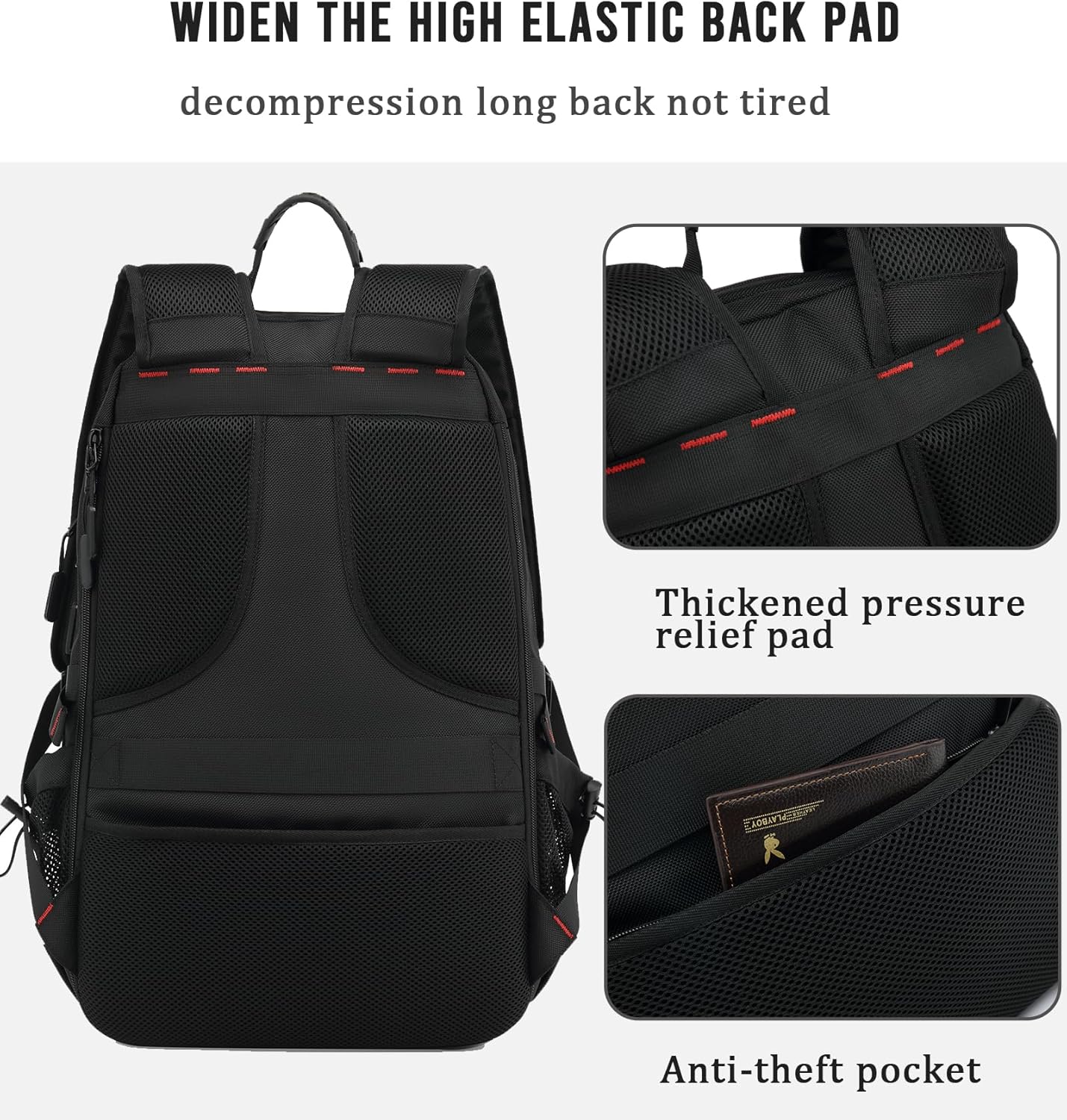 Versatile Travel Laptop Backpack | 60L Waterproof Design with USB Port & Shoe Compartment for Organized Travel 4