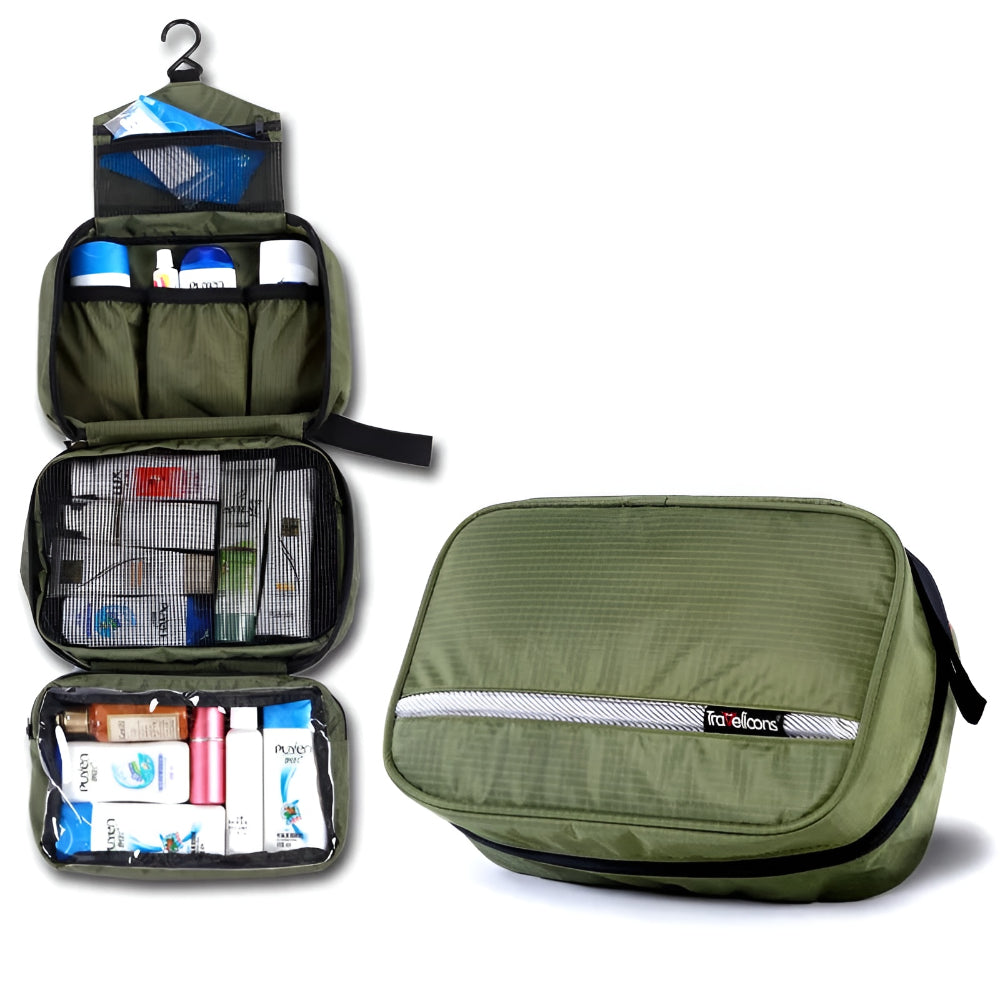 Versatile Travel Toiletry Bag with Hanging Design & Waterproof Material for Easy Organization 4