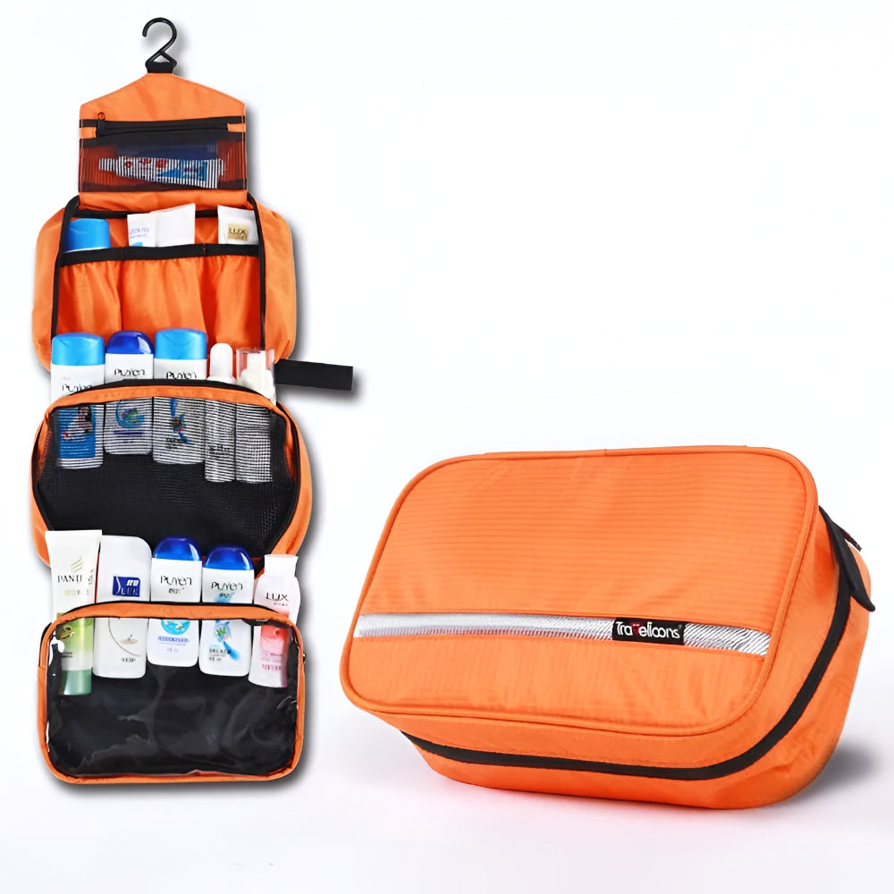 Versatile Travel Toiletry Bag with Hanging Design & Waterproof Material for Easy Organization 5