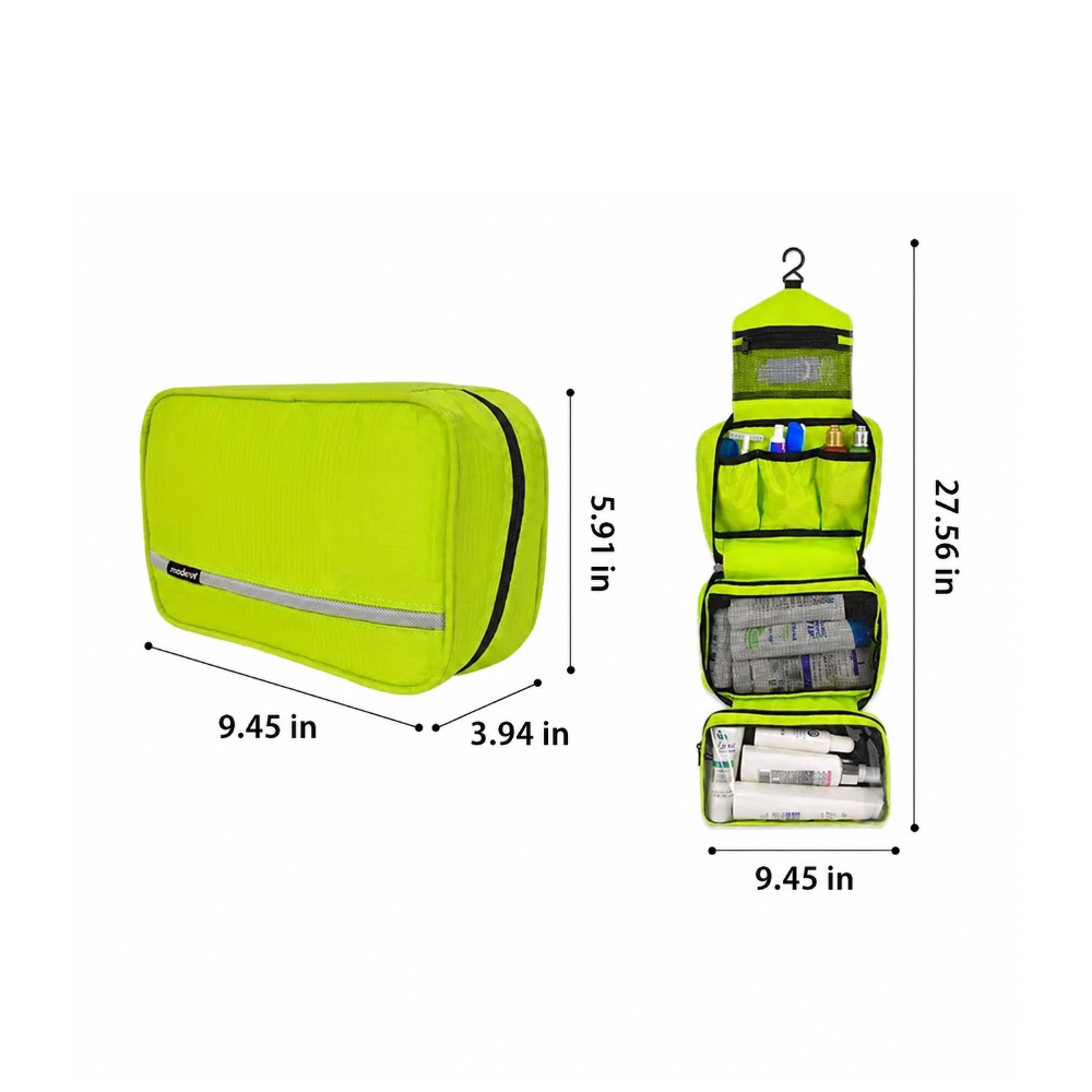 Versatile Travel Toiletry Bag with Hanging Design & Waterproof Material for Easy Organization 6
