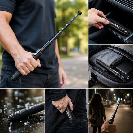 Versatile Walking Stick | Telescopic Self-Defense Pole with Anti-Slip Grip | Compact Design for Stability and Safety 2