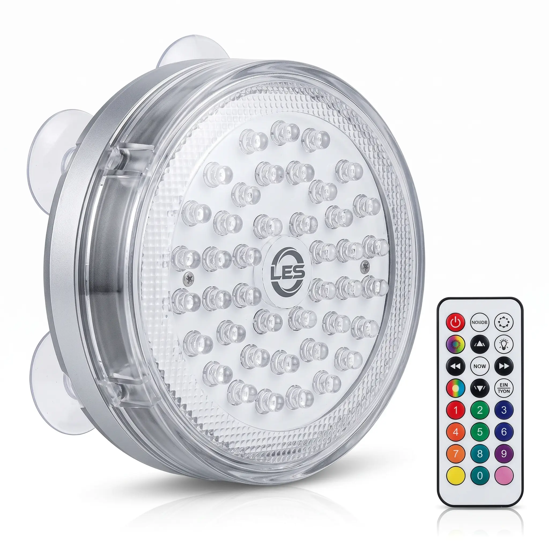 Versatile Waterproof LED Light with Remote Control & Suction Mounting | Perfect for Indoor and Outdoor Decoration 0