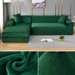 Vexa | Modern Velvet Sectional Sofa Cover with Stretchable Fabric | Elegant Protection for Your Furniture 11