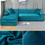 Vexa | Modern Velvet Sectional Sofa Cover with Stretchable Fabric | Elegant Protection for Your Furniture 12