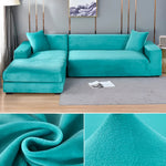 Vexa | Modern Velvet Sectional Sofa Cover with Stretchable Fabric | Elegant Protection for Your Furniture 14