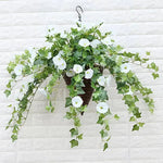 Vibrant Artificial Morning Glory Vines with UV-Resistant Design for Year-Round Beauty 11