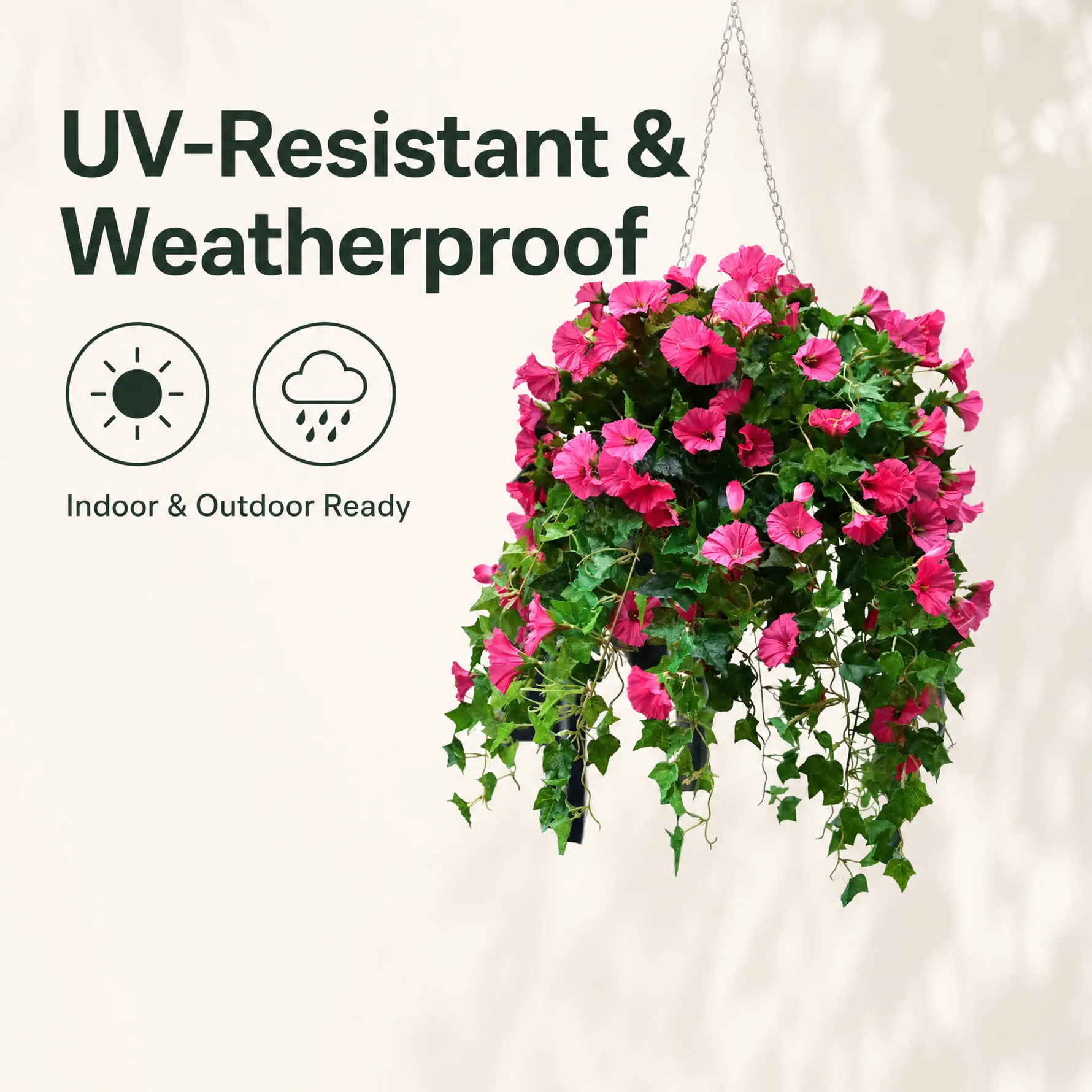 Vibrant Artificial Morning Glory Vines with UV-Resistant Design for Year-Round Beauty 5
