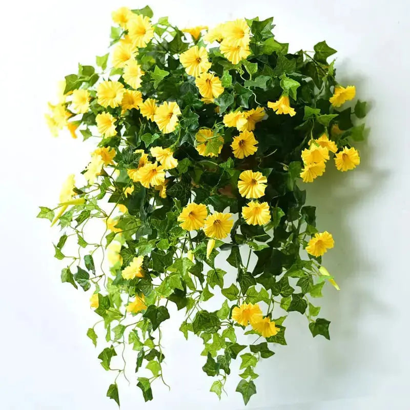 Vibrant Artificial Morning Glory Vines with UV-Resistant Design for Year-Round Beauty 7